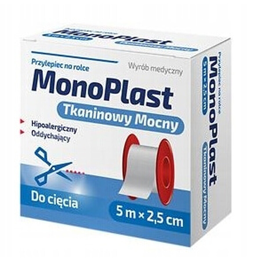 MonoPlast, Strong Fabric Adhesive 5m x 2.5cm