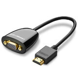 Ugreen kabel eenrichtingsadapterkabel van HDMI (mannetje) naar VGA (vrouwtje) FHD zwart (MM105 40253)