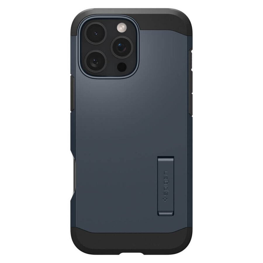 Spigen Tough Armor MagSafe Hülle mit Ständer für iPhone 16 Pro - dunkelgrau