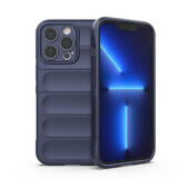 Magic Shield Case pour iPhone 13 Pro Max étui blindé flexible bleu foncé