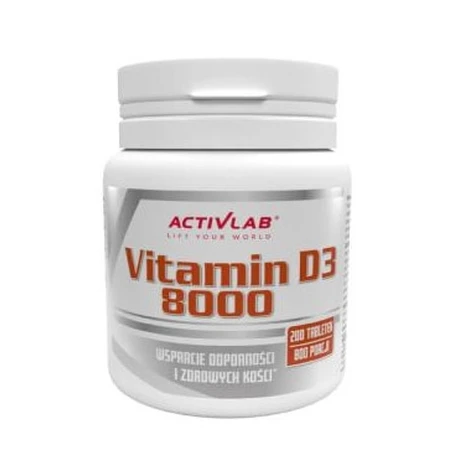 Vitamin D3 8000, 200 tablets