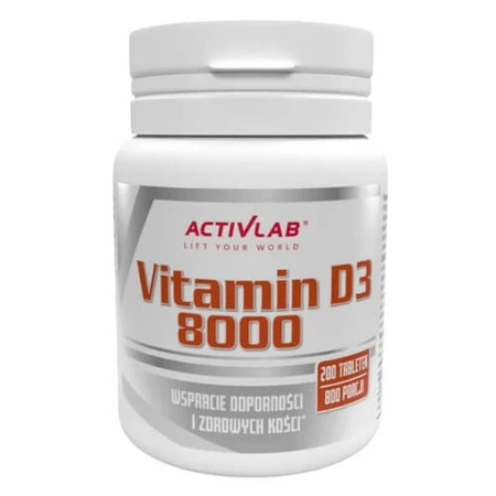 Vitamin D3 8000, 200 tablets