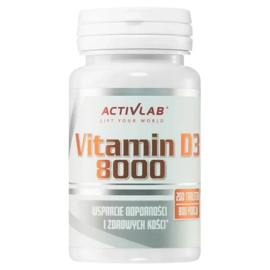Vitamin D3 8000, 200 tablets