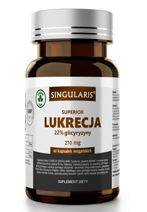 Singularis Licorice 22% Glycyrrhizin 270 mg, 60 capsules