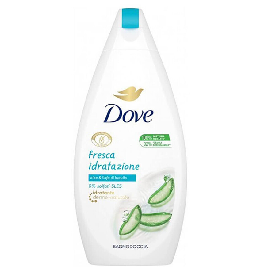 Gel de ducha Dove Hidratación Fresca, 450 ml