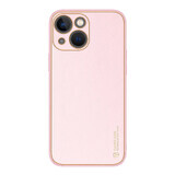 Dux Ducis Yolo iPhone 14 Plus funda elegante de eco piel rosa