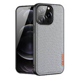 Dux Ducis Fino funda de nylon iPhone 13 Pro gris