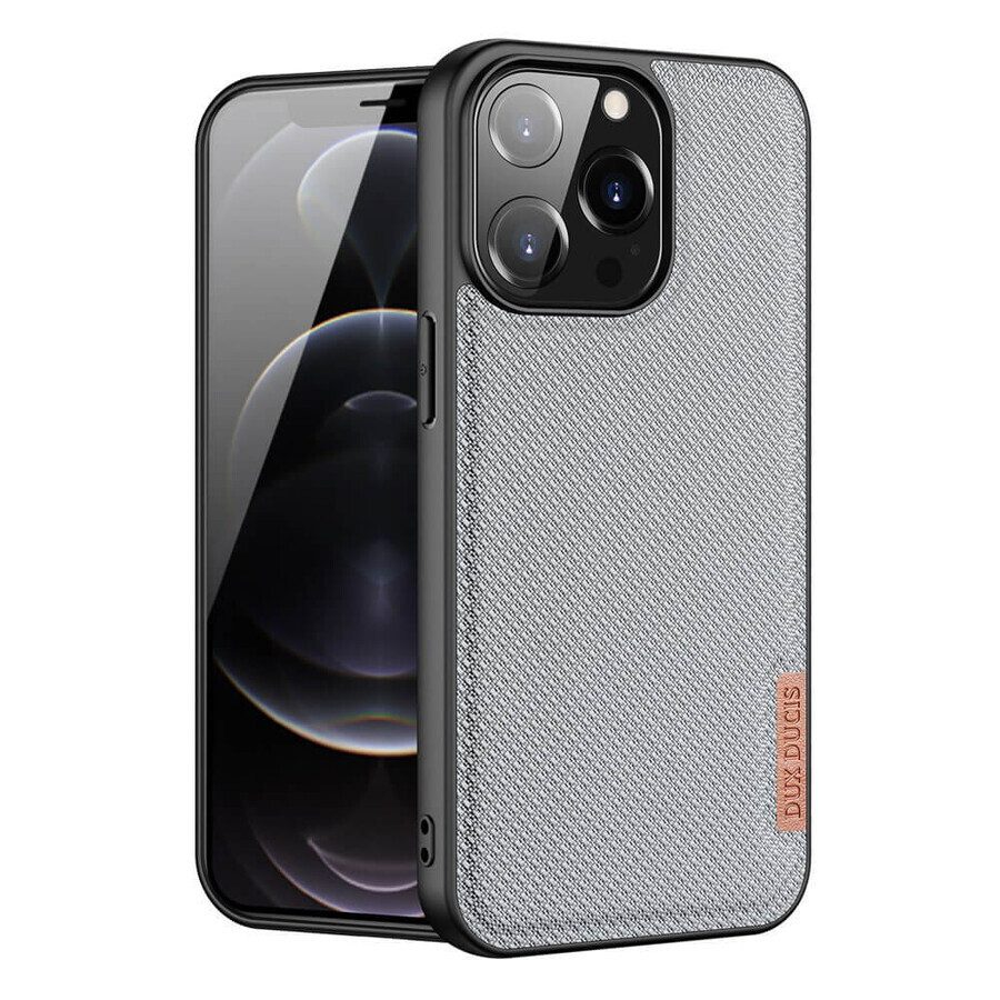 Dux Ducis Fino funda de nylon iPhone 13 Pro gris