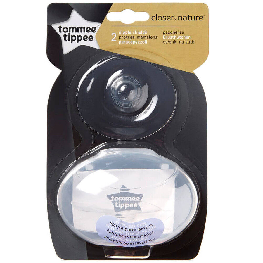 Tommee Tippee Protectores de pezón Closer to Nature, 2 piezas