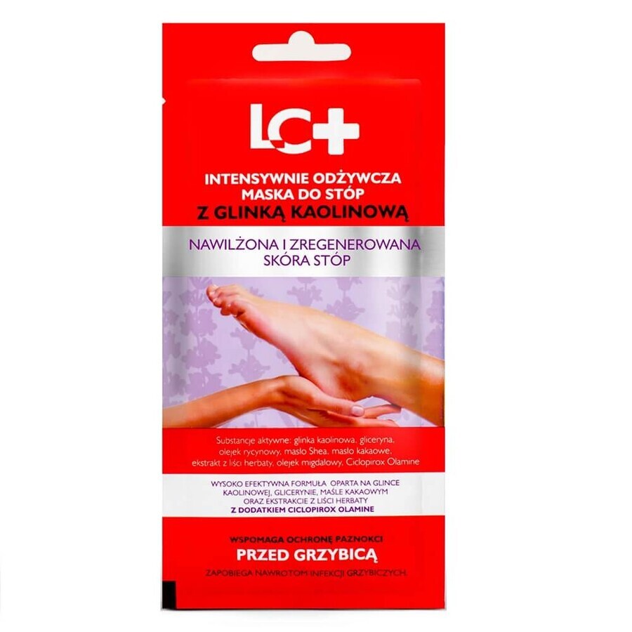 LC+ Mască nutritivă intensivă pentru picioare cu argilă de caolin, 35 ml