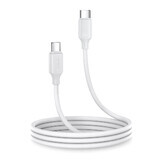 Joyroom Seria de lungă durată A9 USB-C / USB-C PD QC 60W 3A cablu 1m - alb