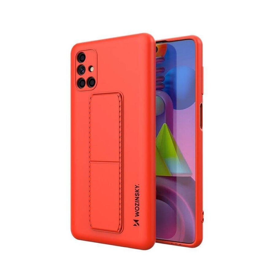 Wozinsky Kickstand Case Silikonhülle mit Ständer Samsung Galaxy M51 rot