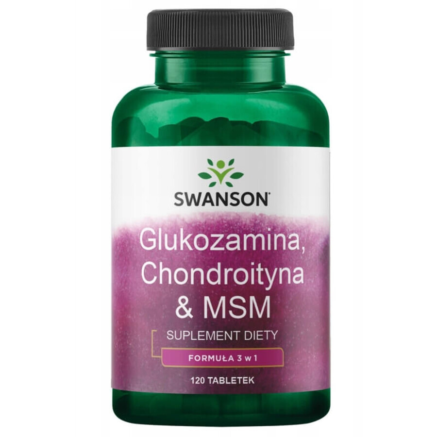 Comprar Swanson Glucosamina Condroitina amp; MSM, 120 comprimidos Swanson Glucosamina Condroitina amp; MSM, 120 comprimidos