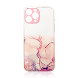 Etui Marbre pour Samsung Galaxy A12 5G gel case marble pink