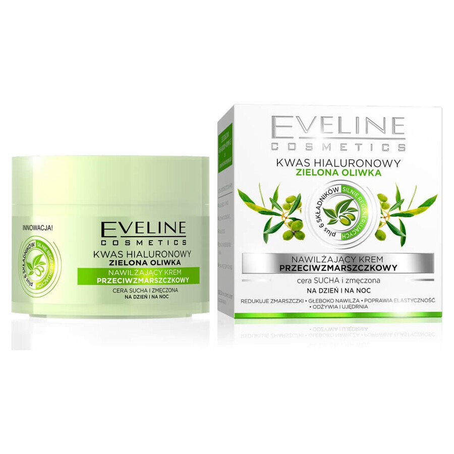 Eveline Crème hydratante anti-rides pour les peaux sèches et fatiguées, 50 ml