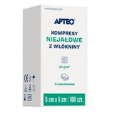 ApteoCare niet-steriele vliesdoekjes 5x5cm 100 stuks
