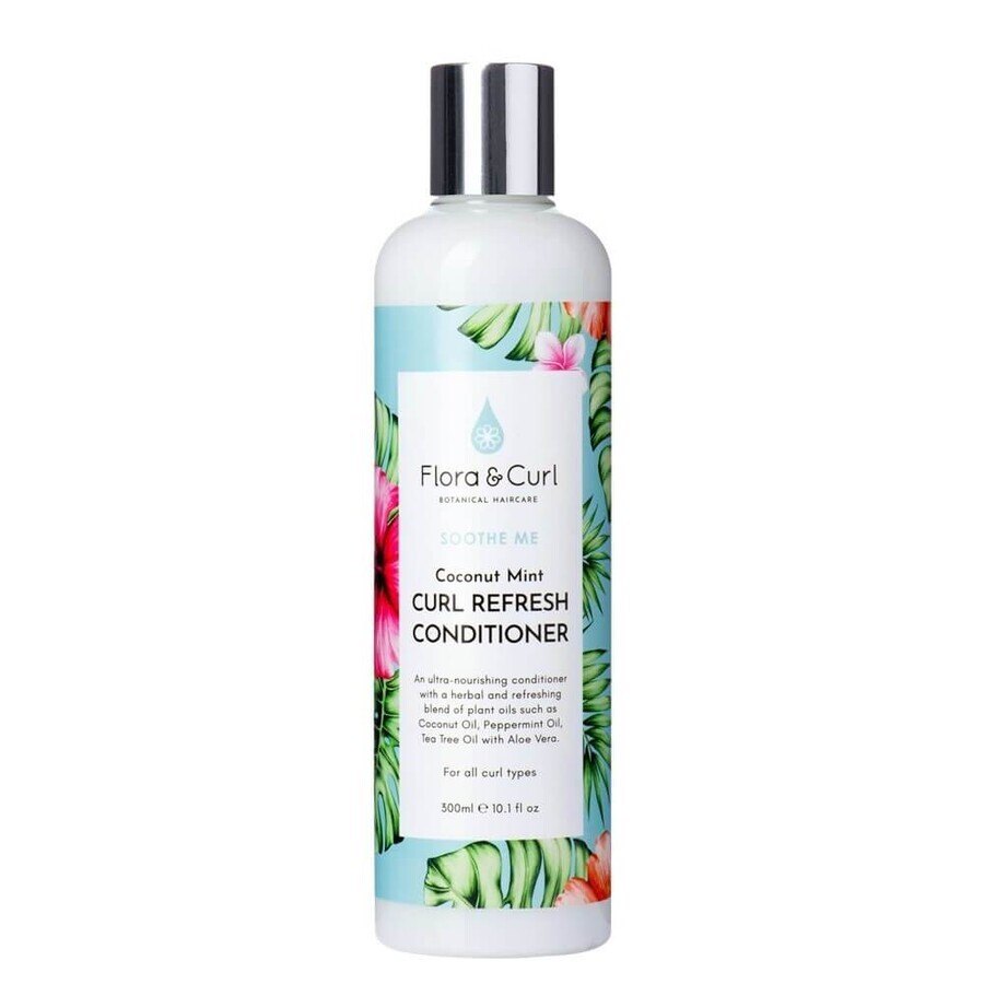 Flora amp; Curl Coconut Mint Curl Refresh Conditioner for curly hair, 300 ml.