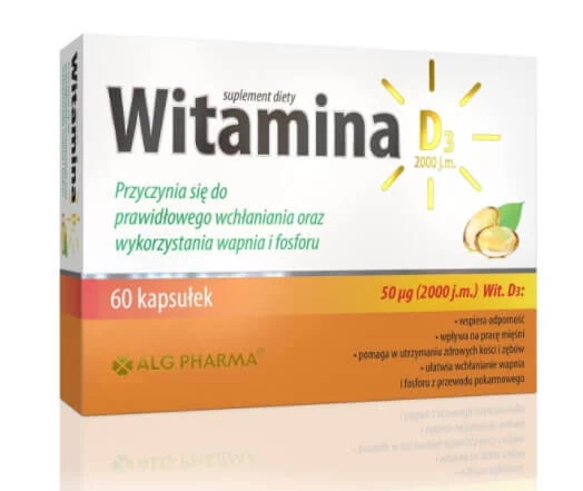 Vitamin D3 2000 IU, 60 capsules