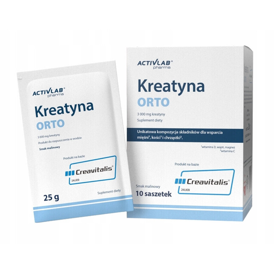 ActivLab ORTO Creatina aromatizzata al lampone, 10 bustine
