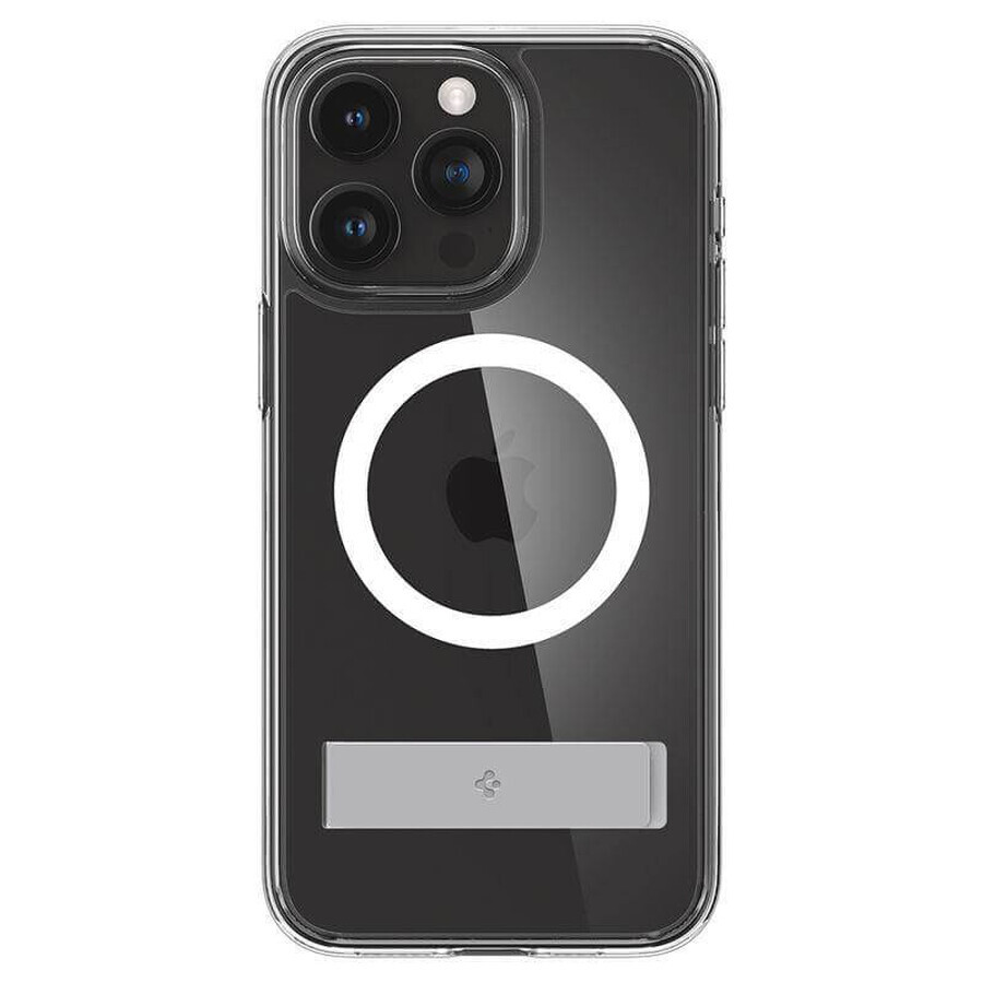 Carcasa Spigen Ultra Hybrid S MagSafe con soporte para iPhone 15 Pro - transparente