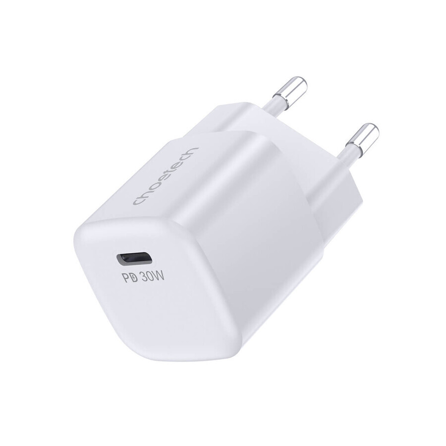 Choetech PD5007 USB-C PD 30W GaN-netlader - wit