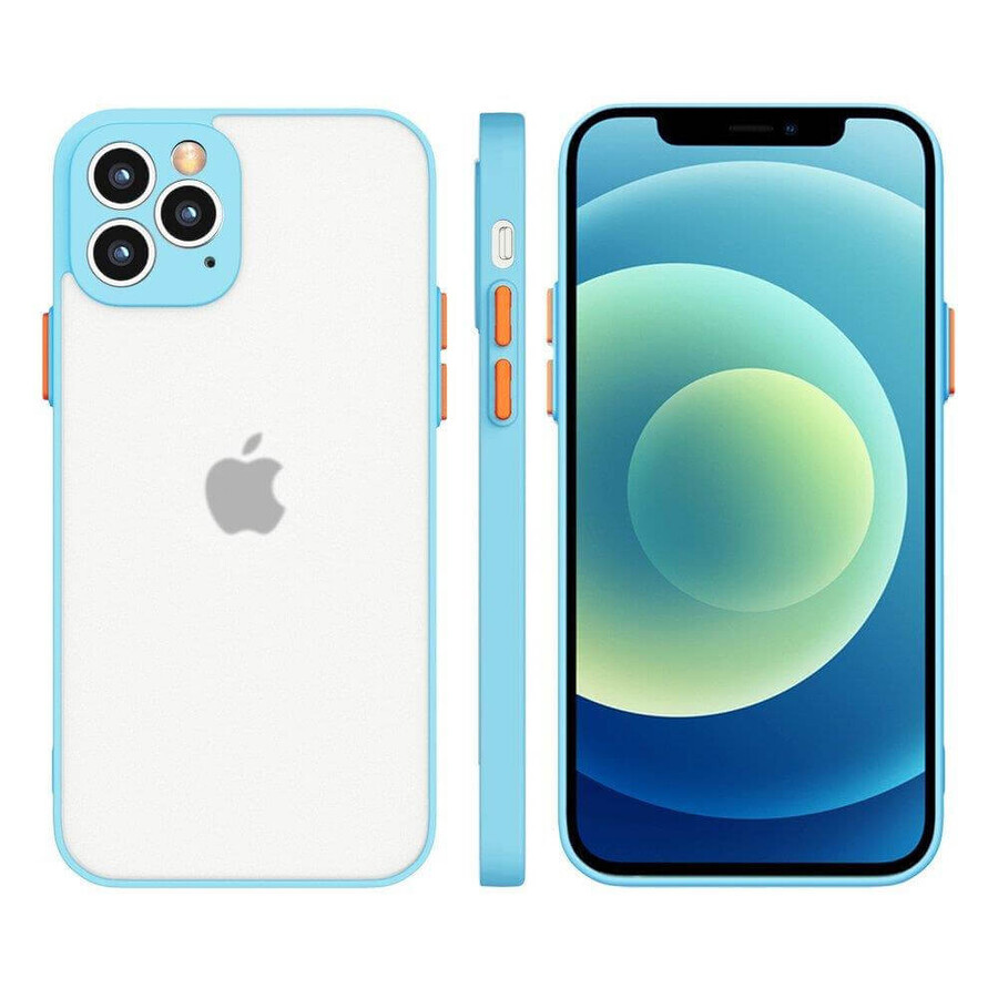 Milky Case flexible durchsichtige Silikonhülle für Samsung Galaxy S21+ 5G (S21 Plus 5G) blau