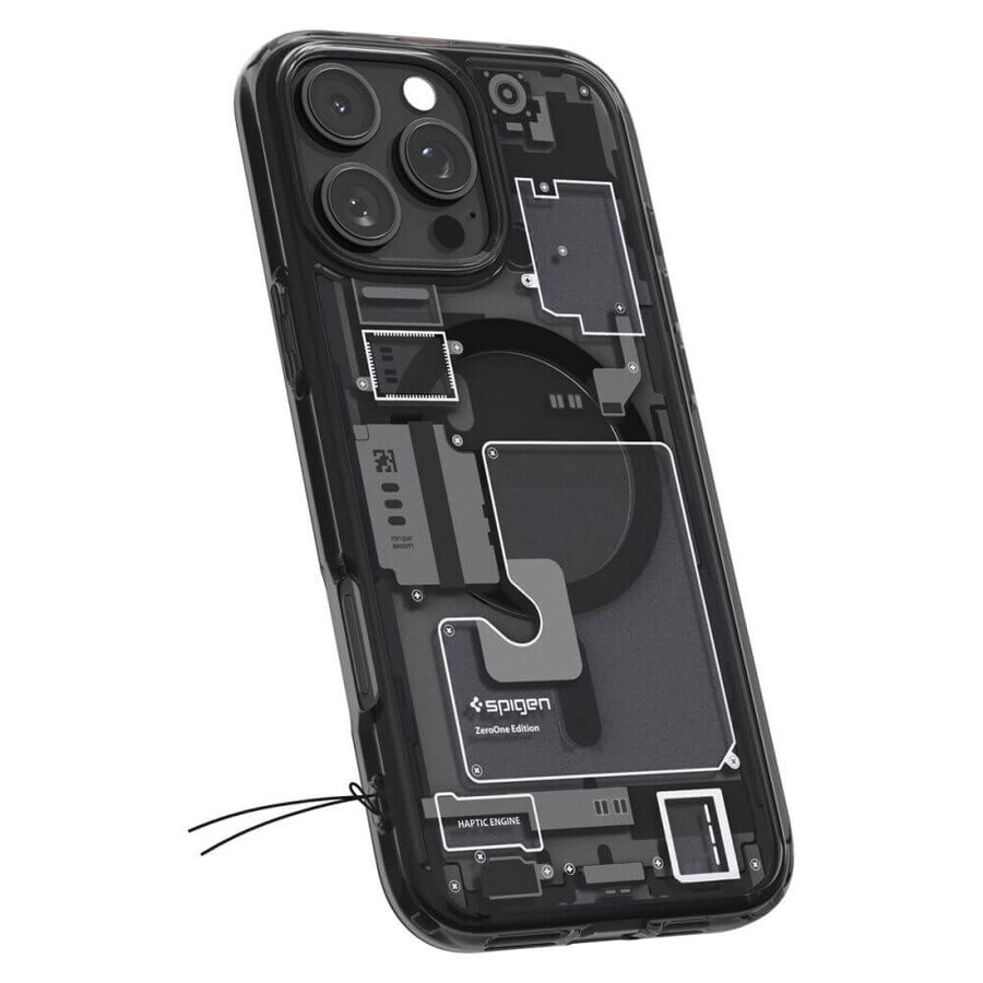 Spigen Ultra Hybrid Mag Zero One Hülle mit MagSafe für iPhone 16 Pro - dunkelgrau