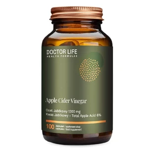 Doctor Life Vinaigre de Cidre de Pommes 1300mg, 100 gélules