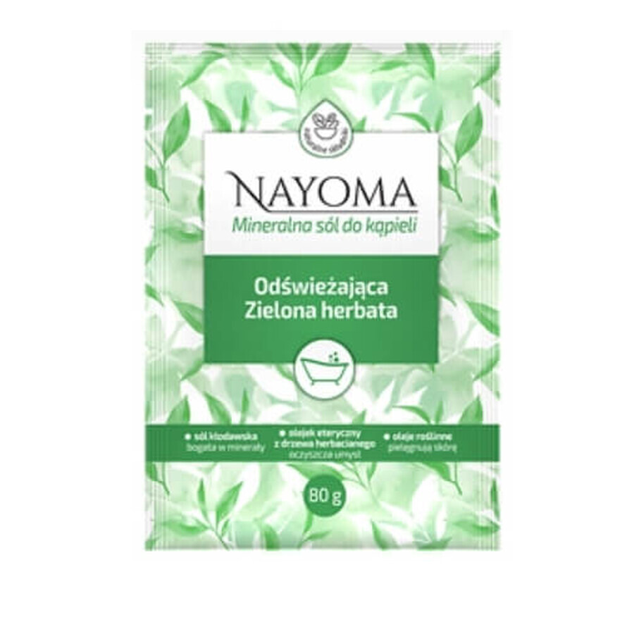 Nayoma Mineral sel de bain rafraîchissant au thé vert, 80 g