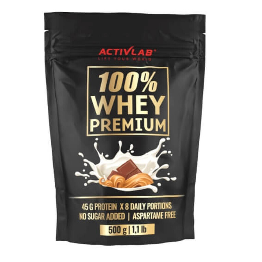 100% Whey Premium caramel au chocolat, 500g
