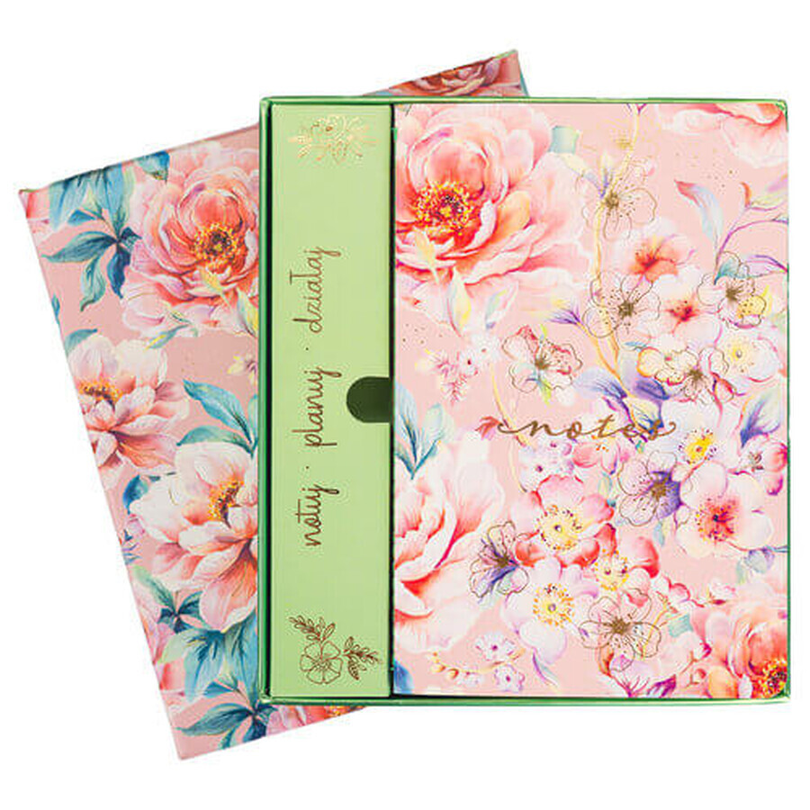 Confezione regalo con 5 eleganti taccuini Primavera