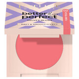 Eveline Cosmetics Better Than Perfect Velvet Blush Fard de obraz presat 02 Funny Peach, 2.3 g