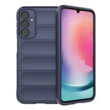 Magic Shield Case pour Samsung Galaxy A24 4G étui souple blindé bleu