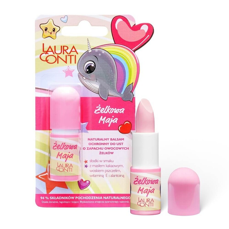 Comprar Laura Conti Jelly Maya Bálsamo Labial Protector con aroma de gelatina afrutada, 3,8 g Laura Conti Jelly Maya Bálsamo Labial Protector con aroma de gelatina afrutada, 3,8 g