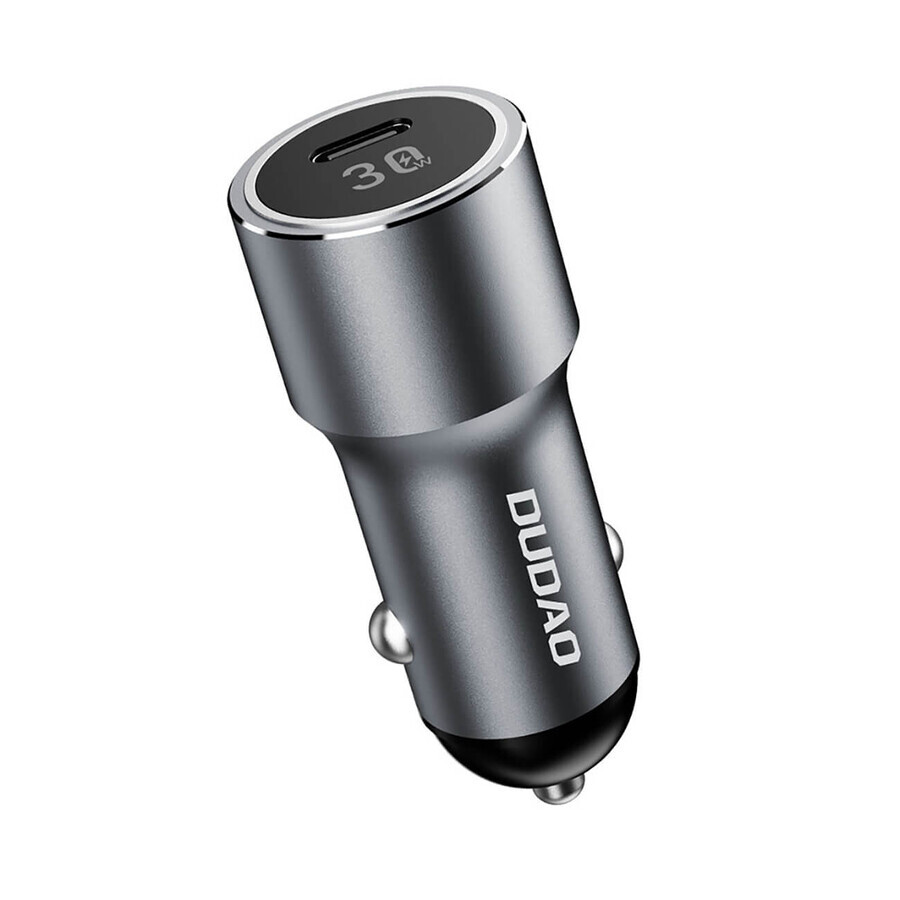 Dudao R14 USB-C 30W PD încărcător auto - argintiu