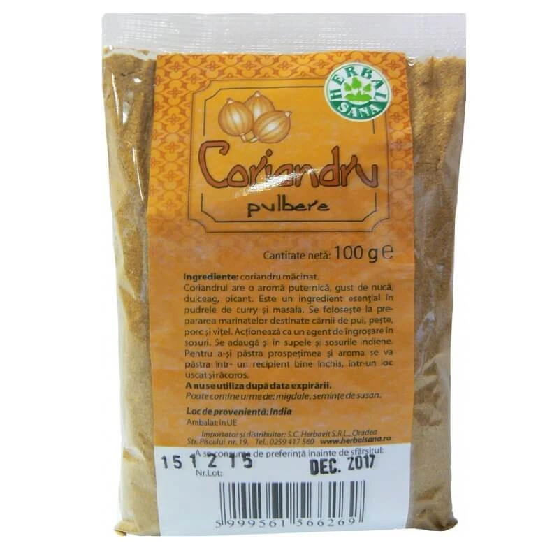 Coriander powder, 100 gr, Herbal Sana