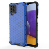 Funda blindada Honeycomb con marco de gel Samsung Galaxy A22 4G azul