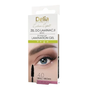 Delia Eyebrow Expert Gel Laminador de Cejas Marrón, 4 ml