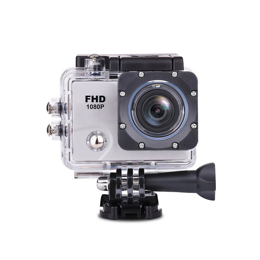 DV2400 Caméra sport grand angle Full HD Wi-Fi 12Mpx étanche + accessoires - blanc