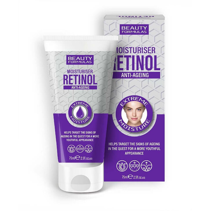 Beauty Formulas Retinol Anti-Ageing Moisturiser Cremă hidratantă pentru față, 75ml
