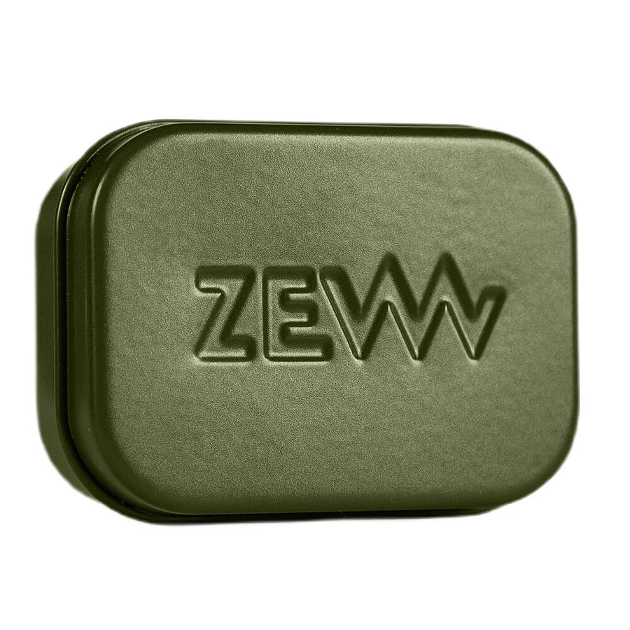 Zew For Men aluminum soap dish Green