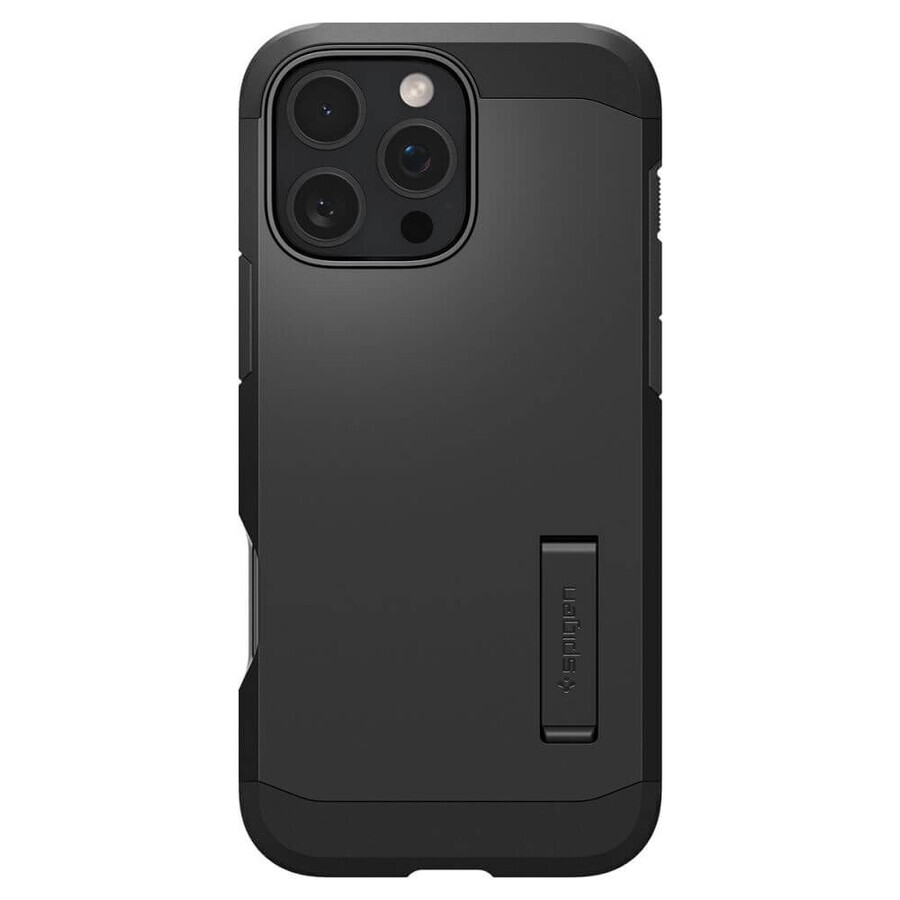 Spigen Tough Armor MagSafe hoes met standaard voor iPhone 16 Pro Max - zwart