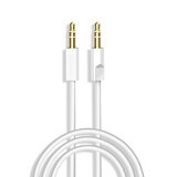 Dudao AUX mini jack 3.5mm 1m cablu stereo cu 3 câmpuri alb (L12S alb)