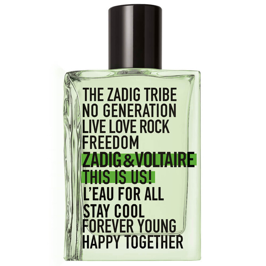 Zadig amp;Voltaire This is Us! L Eau for All, Eau de Toilette, 50ml