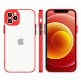 Milky Case flexible durchsichtige Silikonhülle für Samsung Galaxy A22 4G rot