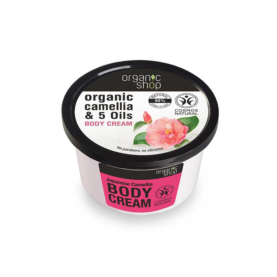 Organic Shop, Camellia body cream amp; 5 Oils, 250 ml