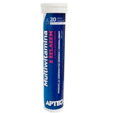 Apteo Multivitamine met ijzer, bessensmaak, 20 bruistabletten