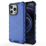 Funda blindada de nido de abeja con marco de gel iPhone 13 Pro azul