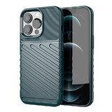 Funda blindada flexible Thunder Case iPhone 13 Pro verde