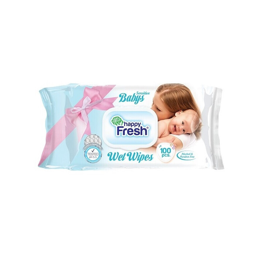 Comprar Happy Fresh, Toallitas húmedas para niños, 100 unidades Happy Fresh, Toallitas húmedas para niños, 100 unidades